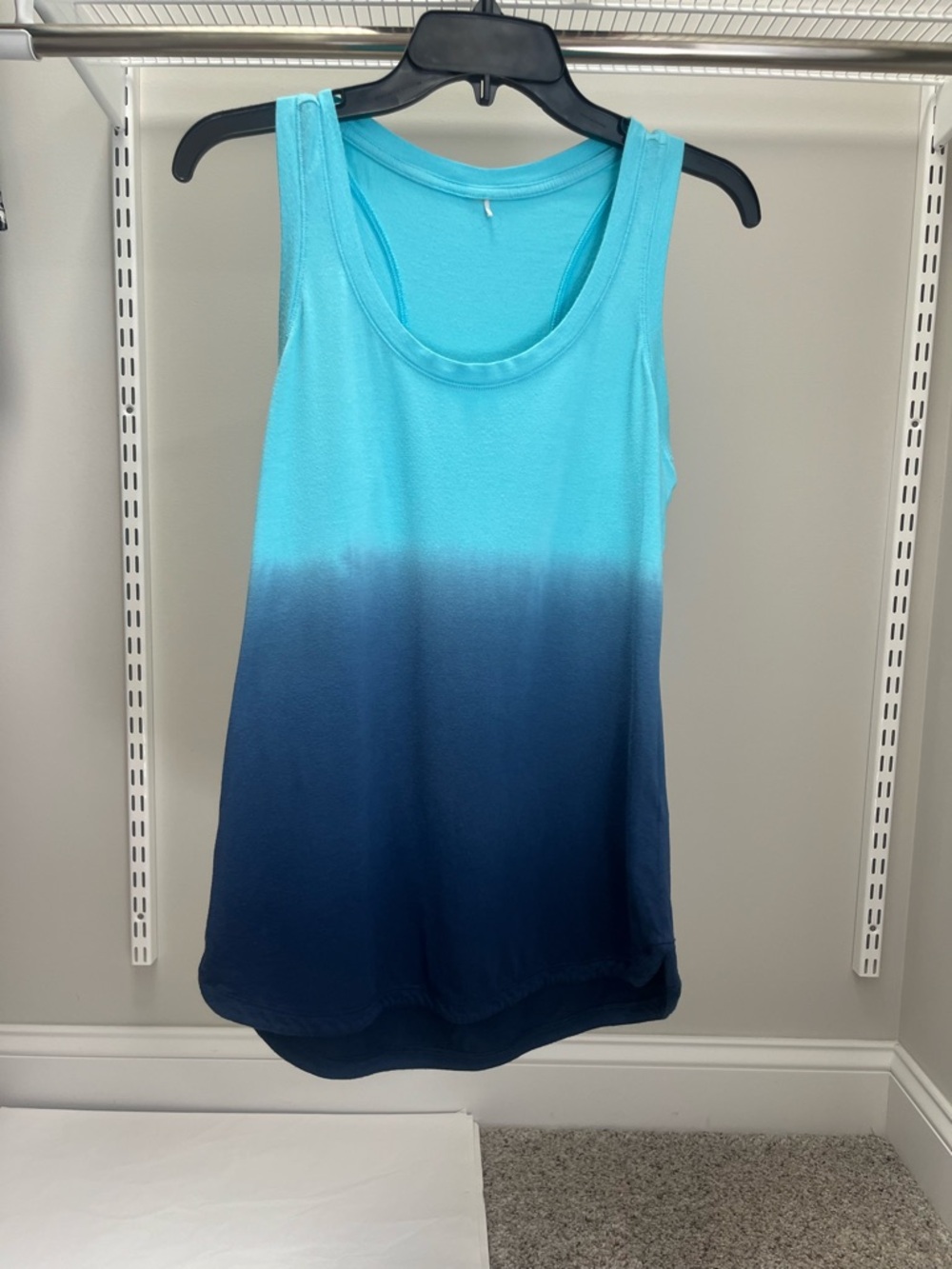 TWO CALIA by Carrie Underwood Tank Tops - Magenta; & Aqua to Navy Ombre - Picture 7 of 12